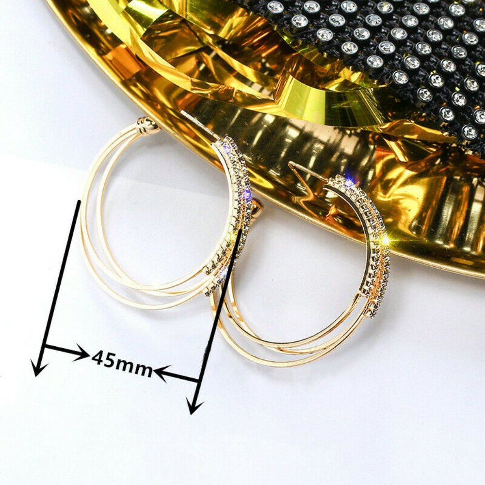 Silver Hoop Earrings - Picture 3 of 5